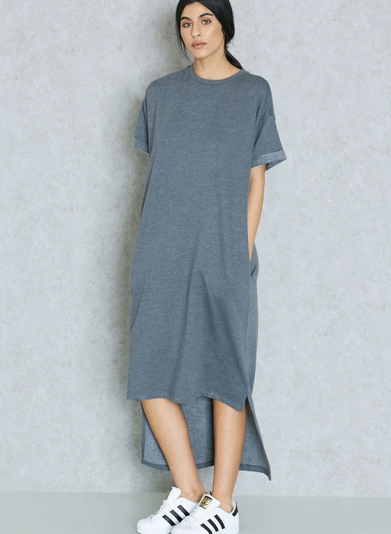 Native Youth High Low T-Shirt Dress