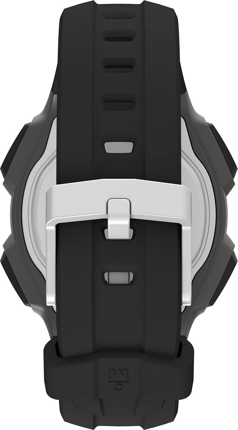 Timex Men's Ironman Triathlon Classic 30 38mm Watch – Gray & Black Case Orange Accents with Black Resin Strap - Image 3