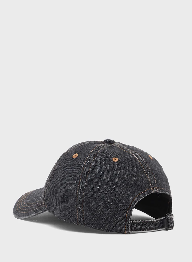 تومي جينز Logo Denim Curved Peak Cap