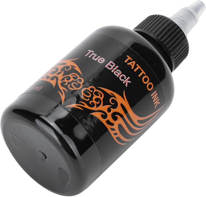 klarako Tattoo Ink,Semi\u2011Permanent Tattoo Pigment Long Lasting Body Art Tattoo Ink Tattoo Accessory 120ml(true black) True Black - Image 3