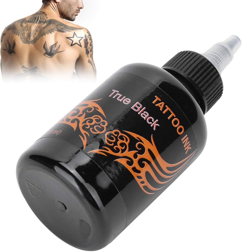 klarako Tattoo Ink,Semi\u2011Permanent Tattoo Pigment Long Lasting Body Art Tattoo Ink Tattoo Accessory 120ml(true black) True Black - Image 5