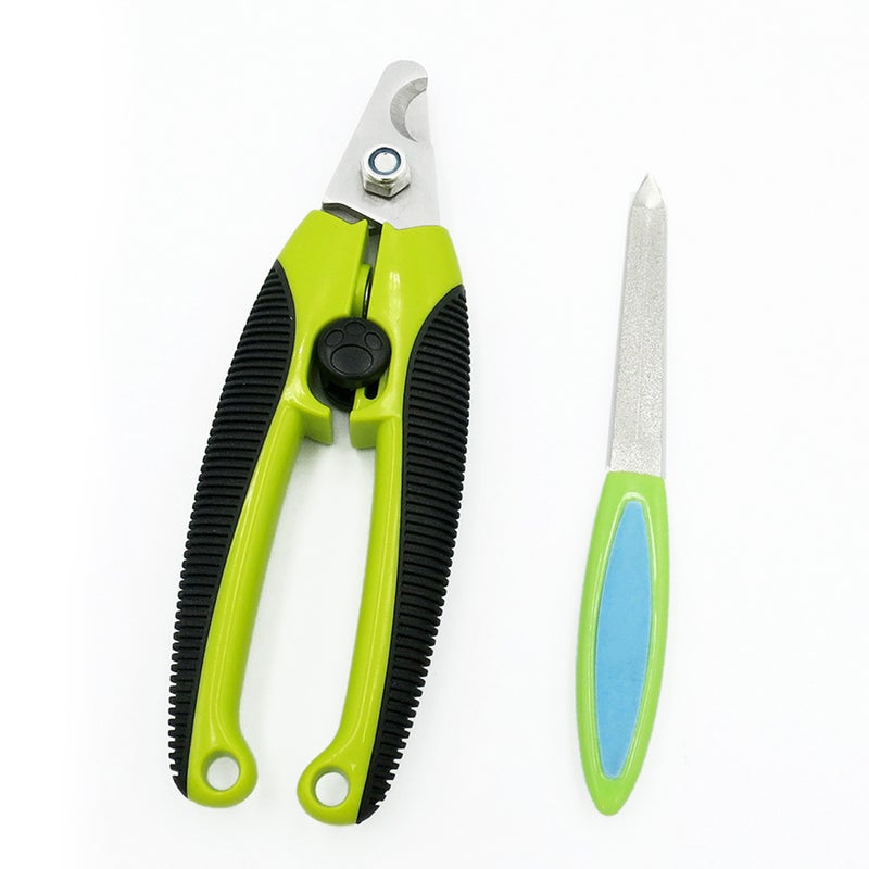 Stainless Steel Dog Nail Clipper Pattern Dogs Cutter Cat Trimmers Puppy Nail Scissors with Nail File Pet Toe Grooming - Image 1