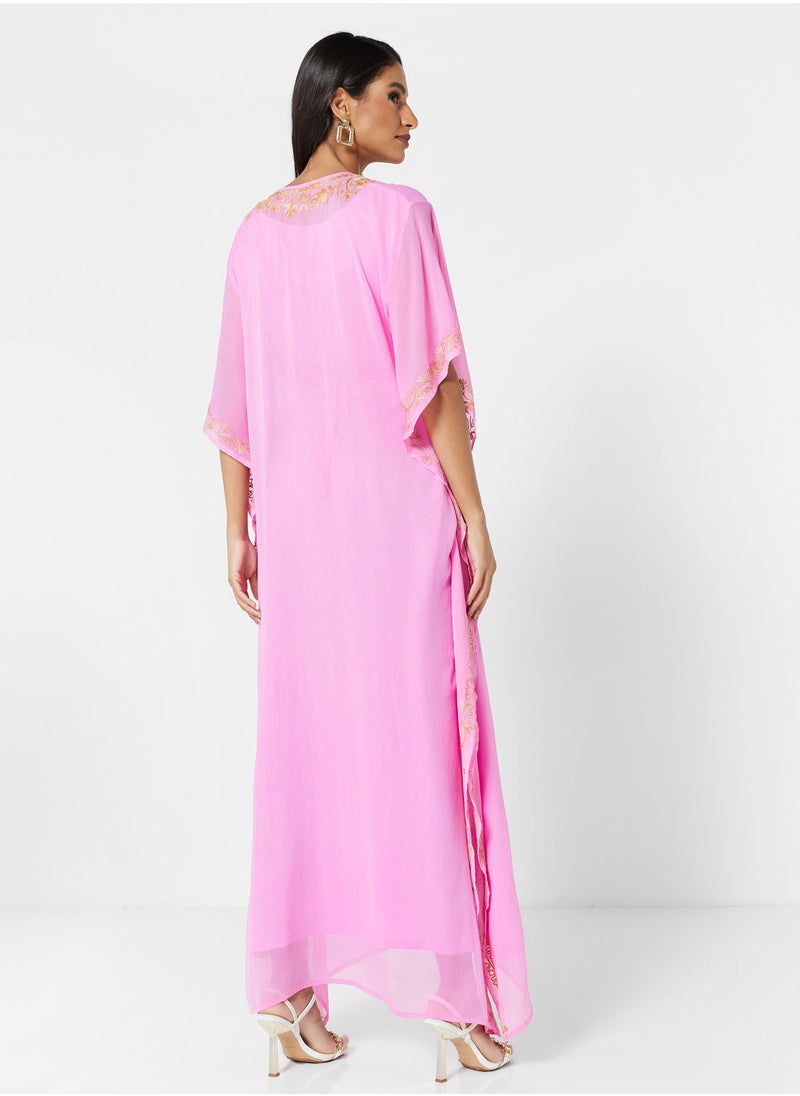 ARABIAN CLOSET EMBROIDERED KAFTAN  - Image 2