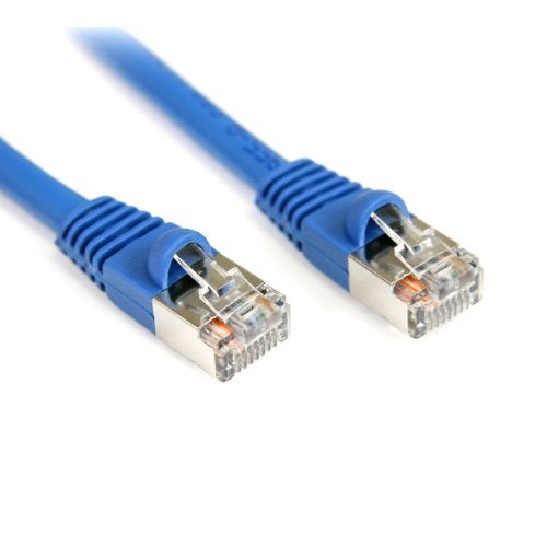 Startech.com StarTechcom 100 ft 305 m Cat5e Ethernet Cable Patch Cable Shielded Blue Ethernet Network Cable S45PATCH100B - Image 1