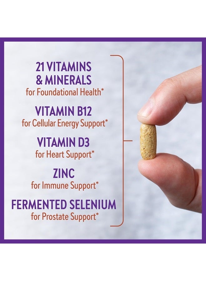 New Chapter Men's Multivitamin for Immune, Stress, Heart + Energy Support with Fermented Nutrients - Every Man's One Daily, Made with Organic Vegetables & Herbs, Non-GMO, Gluten Free - 48 ct - Image 4