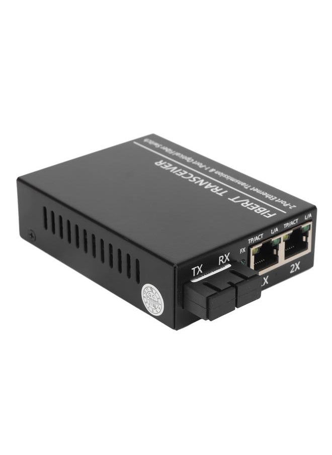Thoraya TLG-F112SA-25 Tx1310nm Photoelectric Converter 10/100/Dual Fiber/Single Mode 100M 1 Optical Port 2 Electrical Ports Fiber Transceiver 25km Multi-function Compatibility RJ-45 Port US Standard  - Image 3