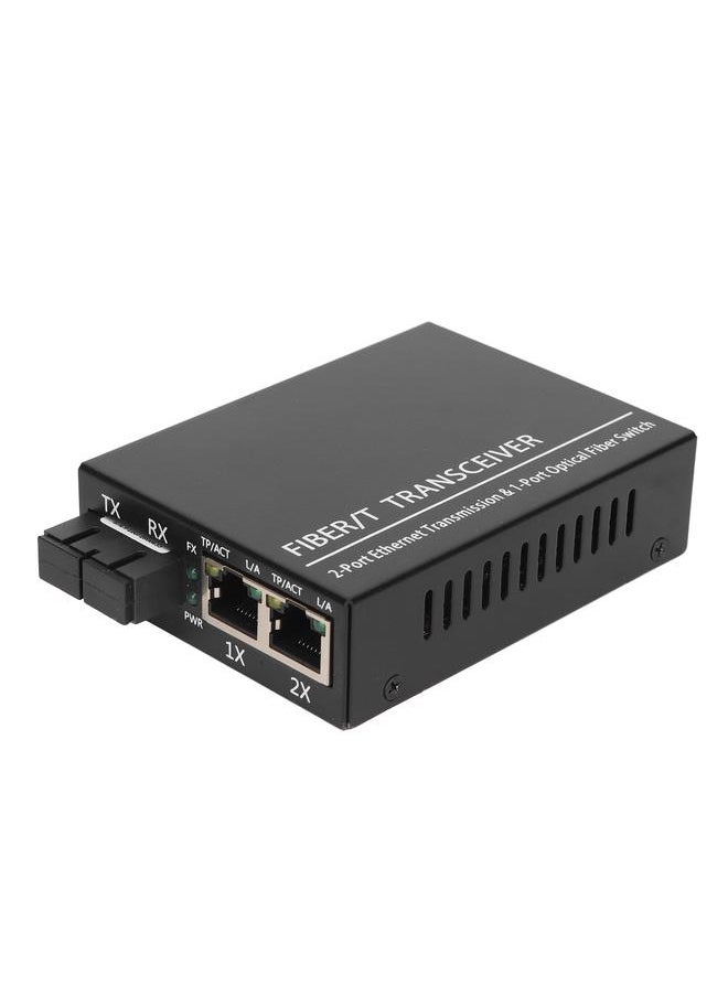 Thoraya TLG-F112SA-25 Tx1310nm Photoelectric Converter 10/100/Dual Fiber/Single Mode 100M 1 Optical Port 2 Electrical Ports Fiber Transceiver 25km Multi-function Compatibility RJ-45 Port US Standard  - Image 2