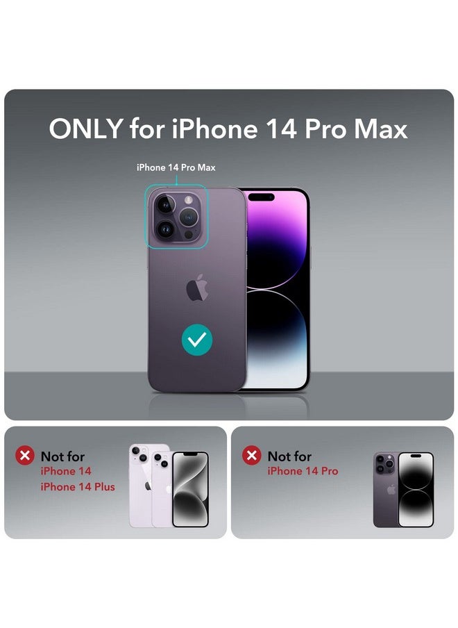اي اس ار جراب ESR لهاتف iPhone 14 Pro Max، حماية من السقوط بدرجة عسكرية، زوايا حماية هوائية مقاومة للصدمات، جراب هاتف TPU، مضاد للاصفرار، مقاوم للخدش، جراب خلفي صلب من الأكريليك، أسود غير لامع  - Image 2
