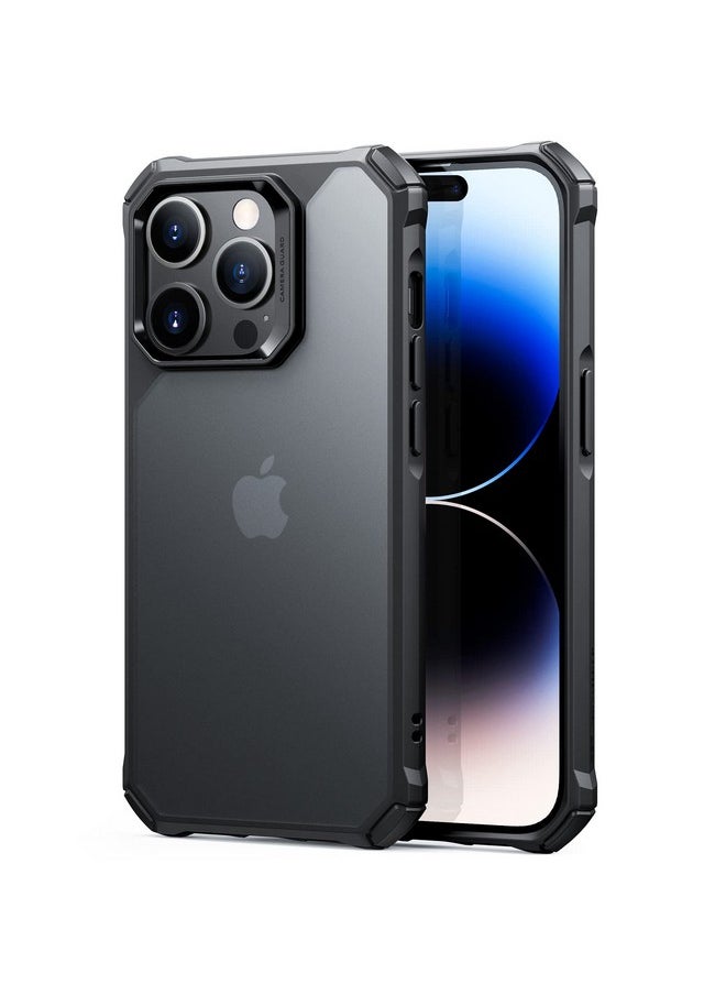 اي اس ار جراب ESR لهاتف iPhone 14 Pro Max، حماية من السقوط بدرجة عسكرية، زوايا حماية هوائية مقاومة للصدمات، جراب هاتف TPU، مضاد للاصفرار، مقاوم للخدش، جراب خلفي صلب من الأكريليك، أسود غير لامع  - Image 1