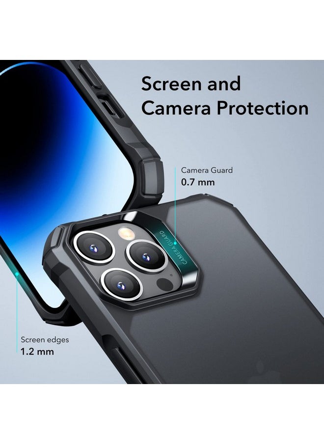 اي اس ار جراب ESR لهاتف iPhone 14 Pro Max، حماية من السقوط بدرجة عسكرية، زوايا حماية هوائية مقاومة للصدمات، جراب هاتف TPU، مضاد للاصفرار، مقاوم للخدش، جراب خلفي صلب من الأكريليك، أسود غير لامع  - Image 5