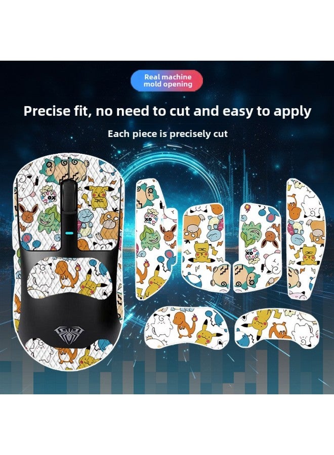 Suitable For Tarantula SC680 Mouse Anti-slip Stickers Full Bag With Back Stickers Anti-scratch Waterproof Lizard Skin Anti-sweat Suction Generation Wholesale-Color:Wolf Spider Sc680-sy-040 Team Print/black Diamond-all Inclusive  - Image 3