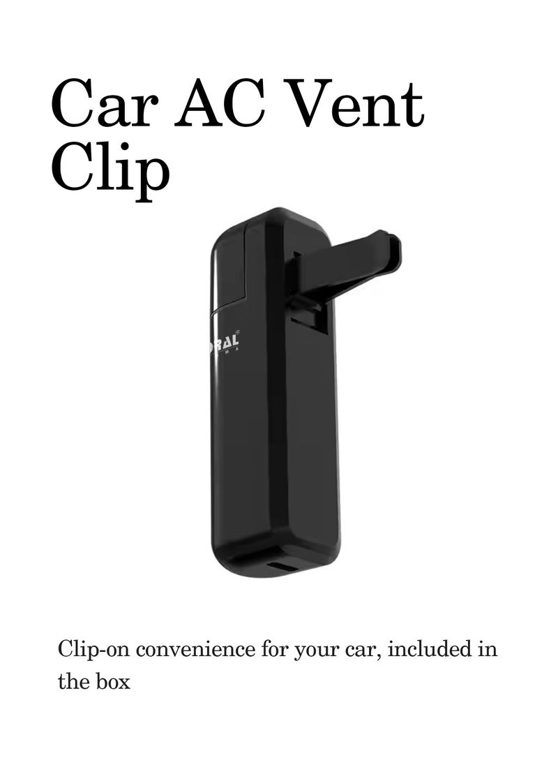 CORAL AROMA - Mini Aroma Car Diffuser | 6 Refill Bottles With Scents | Long Battery Life | Smart Motion Sensor with 1 Year Warranty - Image 1