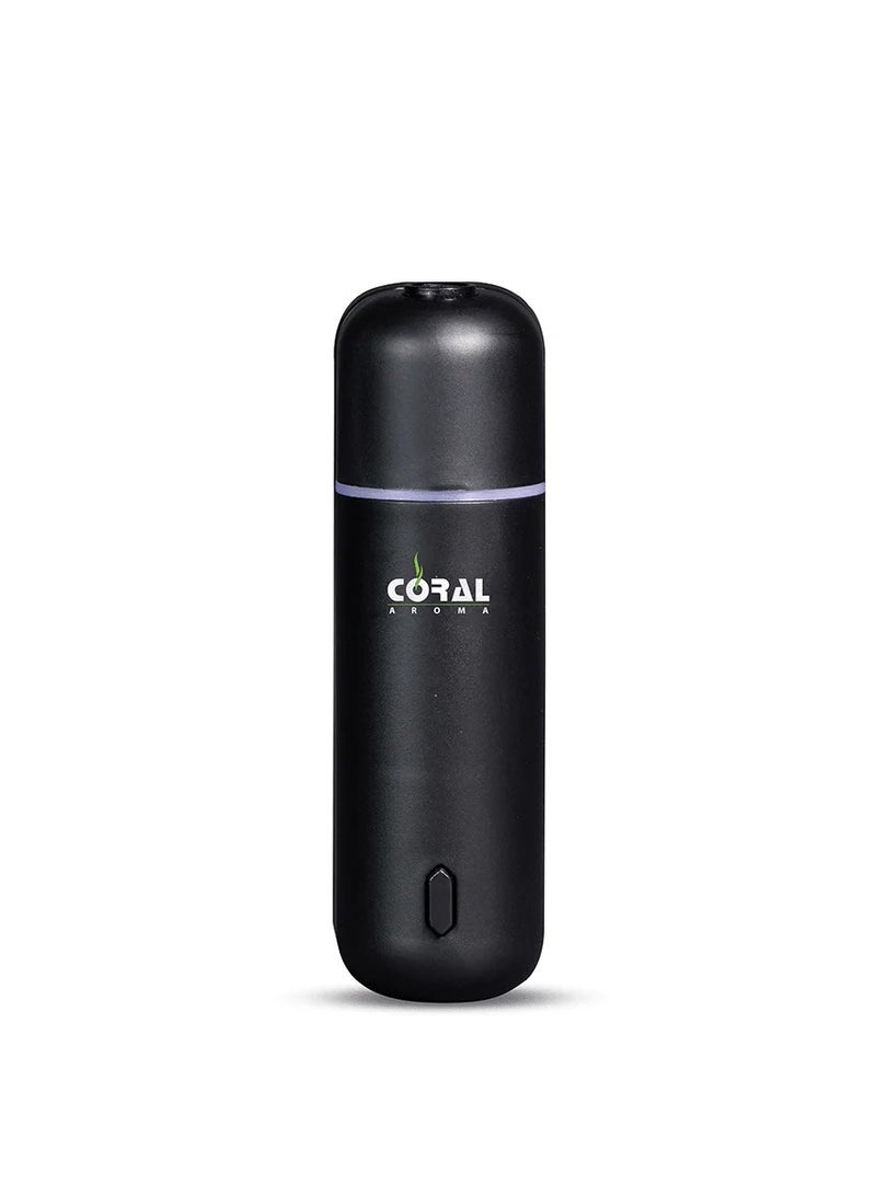 CORAL AROMA Mini Aroma Car Diffuser | 6 Refill Bottles With Scents | Long Battery Life | Smart Motion Sensor with 1 Year Warranty  - Image 1