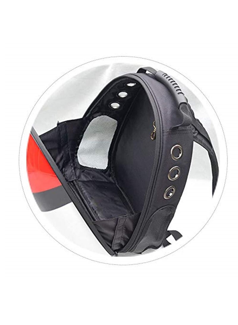 Generic Portable Pet Carrier Dog Outdoor Handbag Breathable Puppy Cat Trave Cat Double Shoulder Bag Breathable Transparent Portable Space Pet Backpack - Image 3