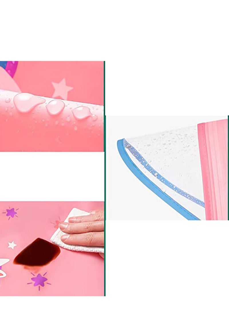 Kids Raincoat, Boys Girls Rain Jacket Hooded Poncho Waterproof Coat Outdoor Sports  and Fun Animal Print - Image 3