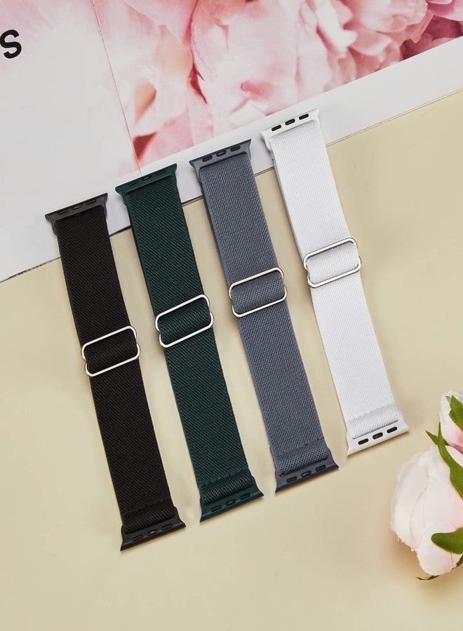 CCnutri Stretchy Nylon Solo Loop Bands Compatible with Apple Watch Band 38mm 40mm 41mm 42mm 44mm 45mm 46mm 49mm, Sport Elastic Wristbands Women Men Straps for iWatch Series 11 10 9 8 7 6 5 4 3 Ultra/SE 3 2 1 - Image 4