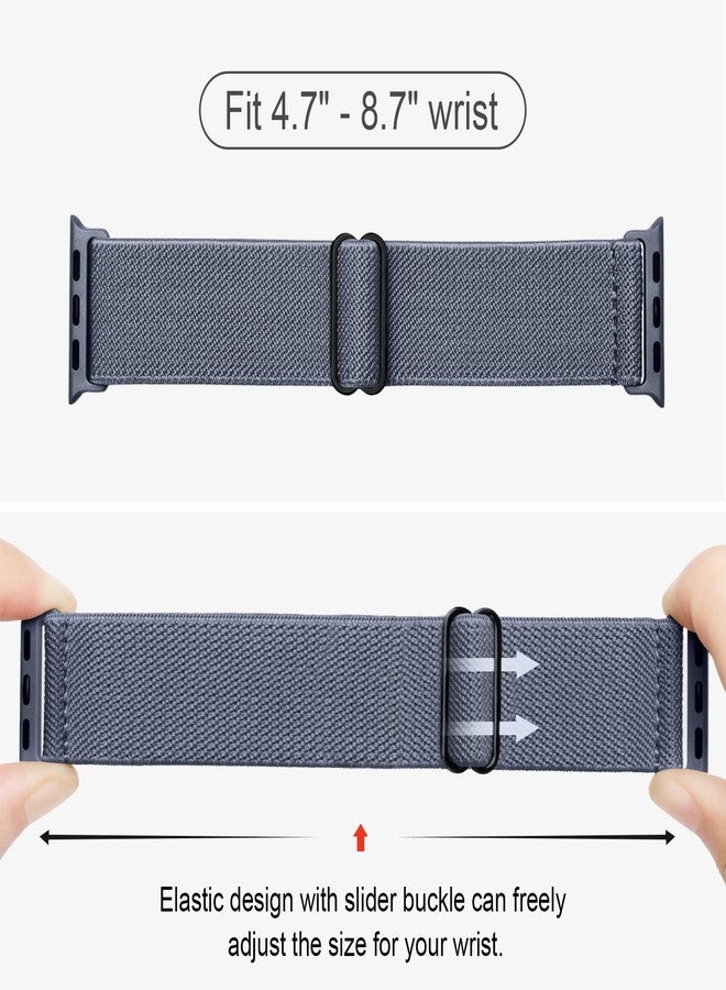 CCnutri Stretchy Nylon Solo Loop Bands Compatible with Apple Watch Band 38mm 40mm 41mm 42mm 44mm 45mm 46mm 49mm, Sport Elastic Wristbands Women Men Straps for iWatch Series 11 10 9 8 7 6 5 4 3 Ultra/SE 3 2 1 - Image 2