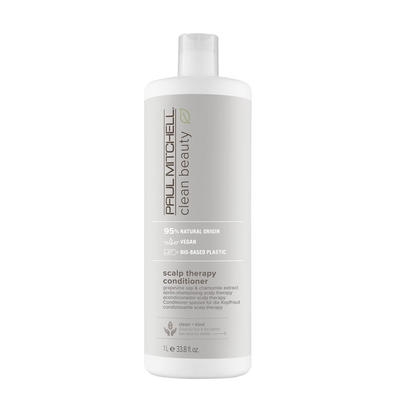 Paul Mitchell Clean Beauty Scalp Therapy Conditioner, Gently Conditions + Cools All Hair Types, Especially Dry, Oily + Sensitive Scalps, 33.8 fl. oz. - Image 1
