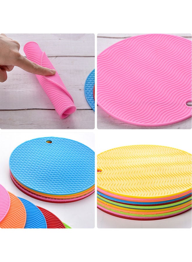 نيبمينينت طقم بساط مائدة مقاوم للحرارة مكون من 6 قطع متعدد الألوان 18x5x18سم - Image 3