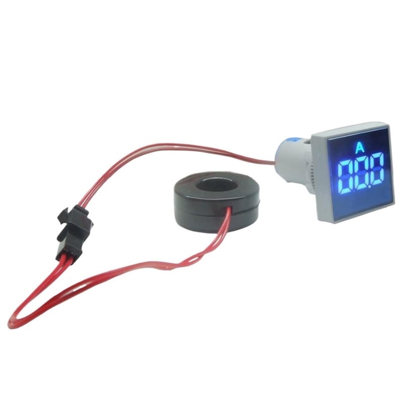 AD16S-22A، AD22MM، 0-100A، عداد تيار رقمي، مؤشر تيار، مصباح LED، عداد تيار مربعي، AD16-22 (لون أحمر، سعة التيار: 50R) - Image 4