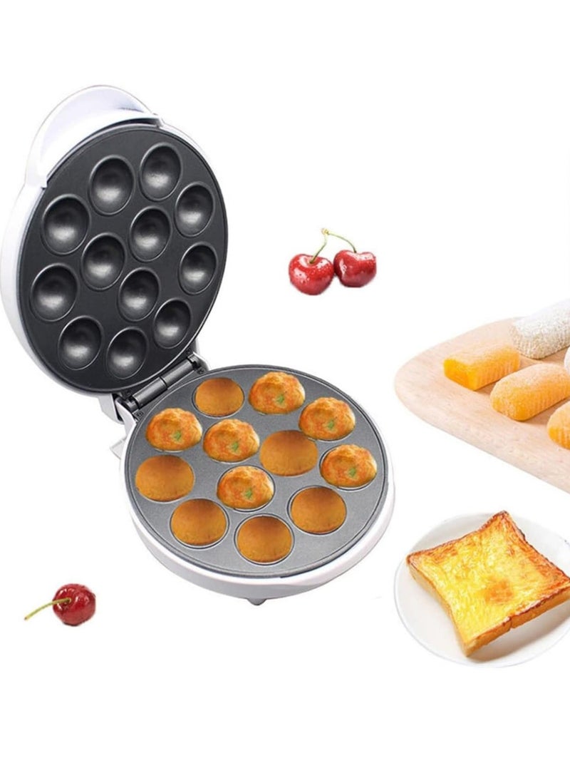 Pop Cake Maker with 12 Slots, Electric Non-Stick Cake Pop and Donut  Maker, Power & Ready Indicator, Cool Touch Housing, Perfect for Birthday and Holiday Parties  - Image 1