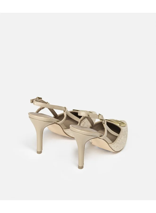 Ipekyol Monogram Buckle Heels
