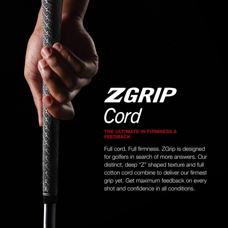 Golf Pride ZGrip Cord Golf Grip - Durable Rubber & Cotton Cord Grip - Firm Feel with High-Traction Texture - Standard - 1 Pack - Image 2