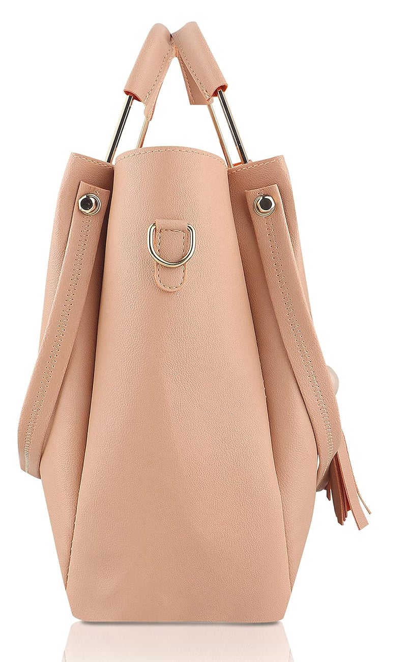 Like Style Women Hand Bags PU Rexine Flap Closure Casual Formal Ladies Shoulder Bag Pack of 3 - Image 4