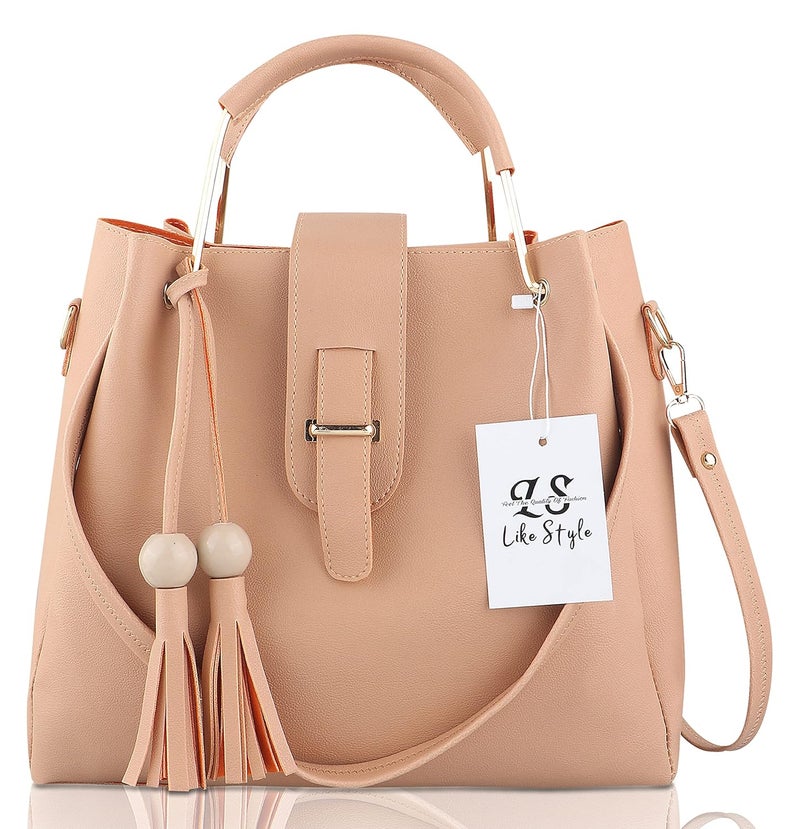 Like Style Women Hand Bags PU Rexine Flap Closure Casual Formal Ladies Shoulder Bag Pack of 3 - Image 2
