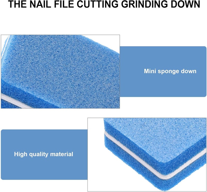 50pcs Mini Nail File Sponge Blocks Manicure Nail Polishing Buffers for Art Care and Natural Buffing - Image 3