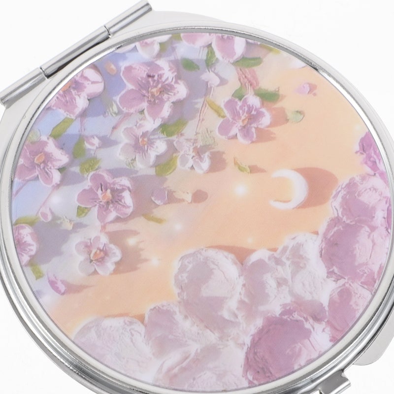 Pocket Mirror: Double Sided Cute Mini Folding Mirror Portable for Travel Makeup Purse Pocket Handbag for Women and Girls - Image 2