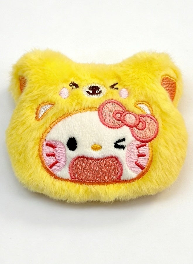 Sanrio 4 Packs of Hello Kitty Pendant Cute Plush Keychain Small Kawaii Cat Plush Bag Charm Backpack Accessories Soft Car Keychain - Image 5