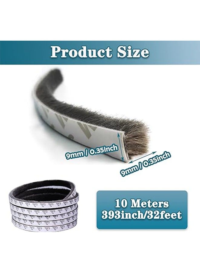 XiuWoo Weather Stripping Door Seal,Self-Adhesive Weather Stripping Door Seal Strip for Door Window Gray - Image 3