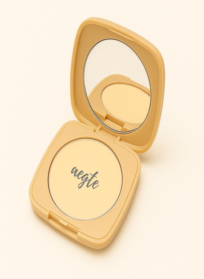 Aegte Poreless Matte Compact SPF 50++ | Oil Control & Pore Minimizer | 8gm (Medium Ivory) - Image 1