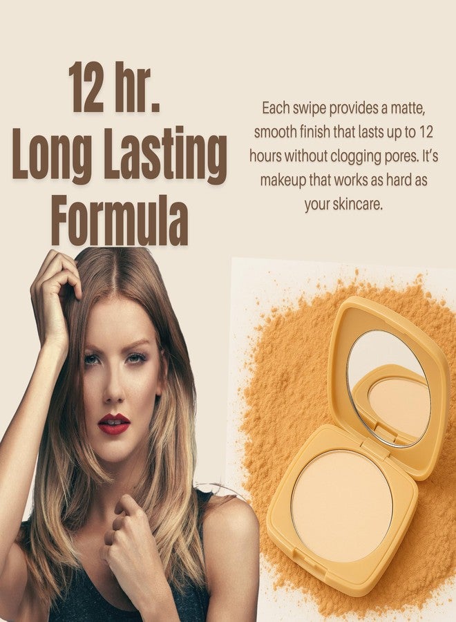 Aegte Poreless Matte Compact SPF 50++ | Oil Control & Pore Minimizer | 8gm (Medium Ivory) - Image 4