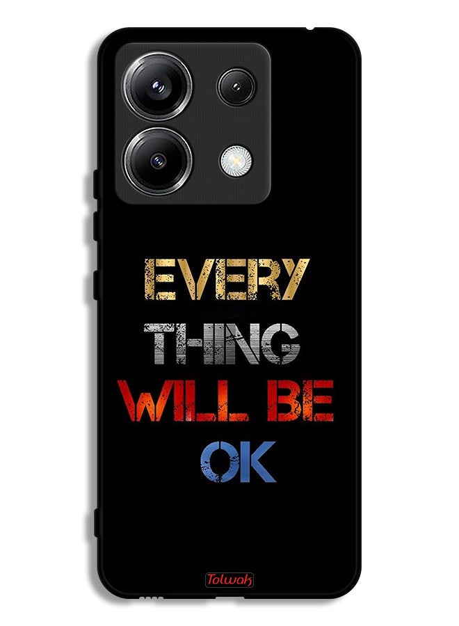 Tolwak Xiaomi Poco X6 5G Protective Case Cover Everything Will Be Ok - Image 1