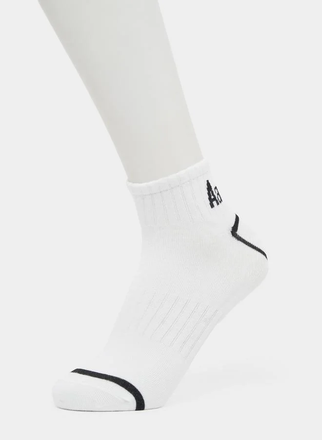 Styli Styli Set of 4 - Print Detail Ankle Socks