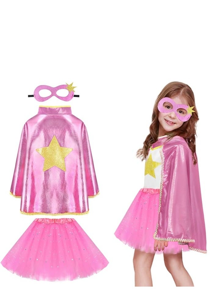 Superhero-Capes for Kids Superhero-Costumes for Girls Toddler Princess Dress-Up Big-Sister-Gifts Christmas Party Toy  - Image 1