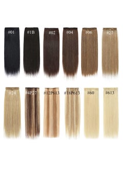 SEGO Short Hair Extensions Clip in Human Hair 8 Inch Hairpiece Human Hair Toppers for Women With Thinning Hair Adding Hair Volume -1 Pcs 12g #06 Light Brown  - Image 5