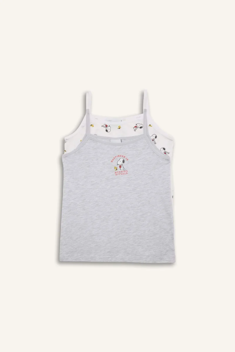 DeFacto Girl 2 piece Regular Fit Snoopy Licensed Animal Tank Top