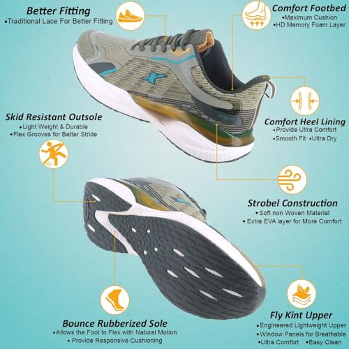 SPARX Sports Shoe SM-951 Green for Men - Image 4
