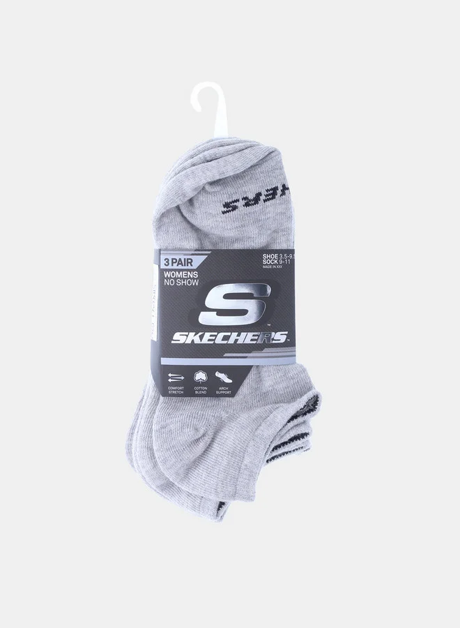 SKECHERS  Women's Non-Terry Invisible Sports Socks - S114041C-020 for Women | Best Price UAE