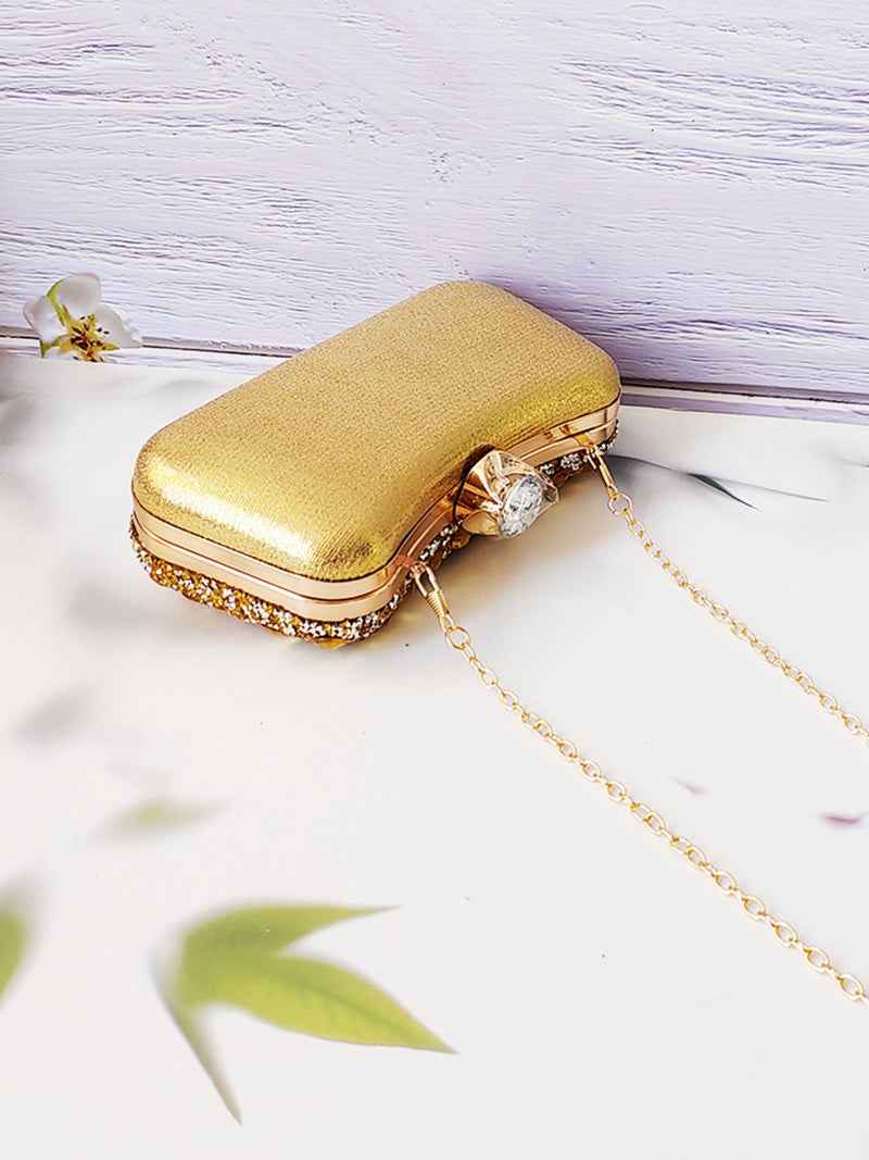 2025 Fashion Clip Bag High-Grade Diamond-Encrusted Women'S Evening Bag Banquet Party Wedding Bride Bag - Image 4