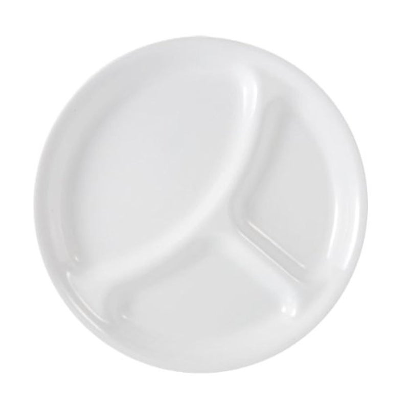 Corelle طبق كوريل ليفينغ وير مقسم، 10-1/4 بوصة، أبيض شتوي فروسيت - Image 1