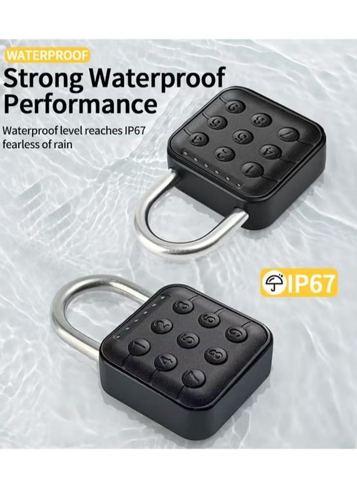 6-Digit Waterproof Combination Lock – Smart Code Padlock for Locker, Luggage, Gym, Storage Boxes & Suitcases - Image 3