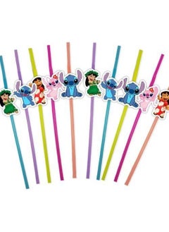 Parti Dükkanım My Party Store Lilo and Stitch Artistic Straws 10 Pieces 