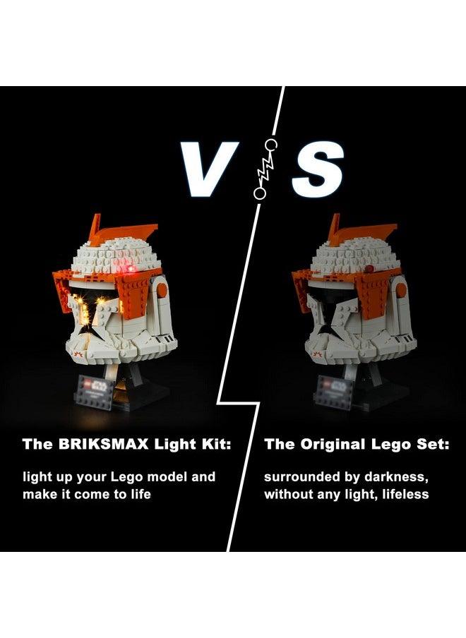 BRIKSMAX - Led Lighting Kit For Lego75350 Clone Commander Cody Helmet Compatible With Lego Star Wars Building Blocks Model Not Include Lego Set - Image 1