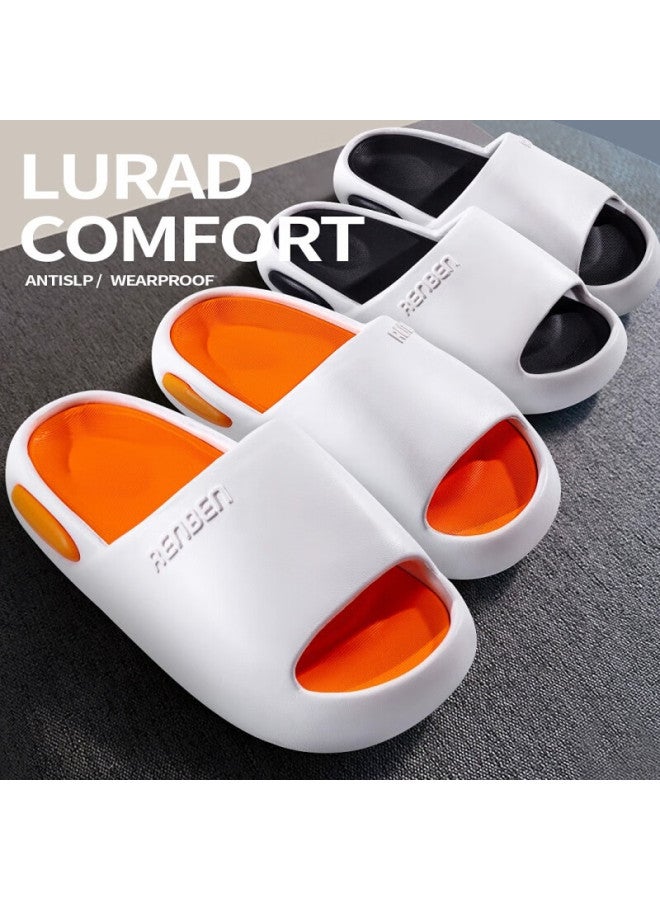 Renben Slippers For Men, Summer Thick-soled Outdoor Sports Sandals For Couples, Women's Slippers 20004 White-pink Size 40-41