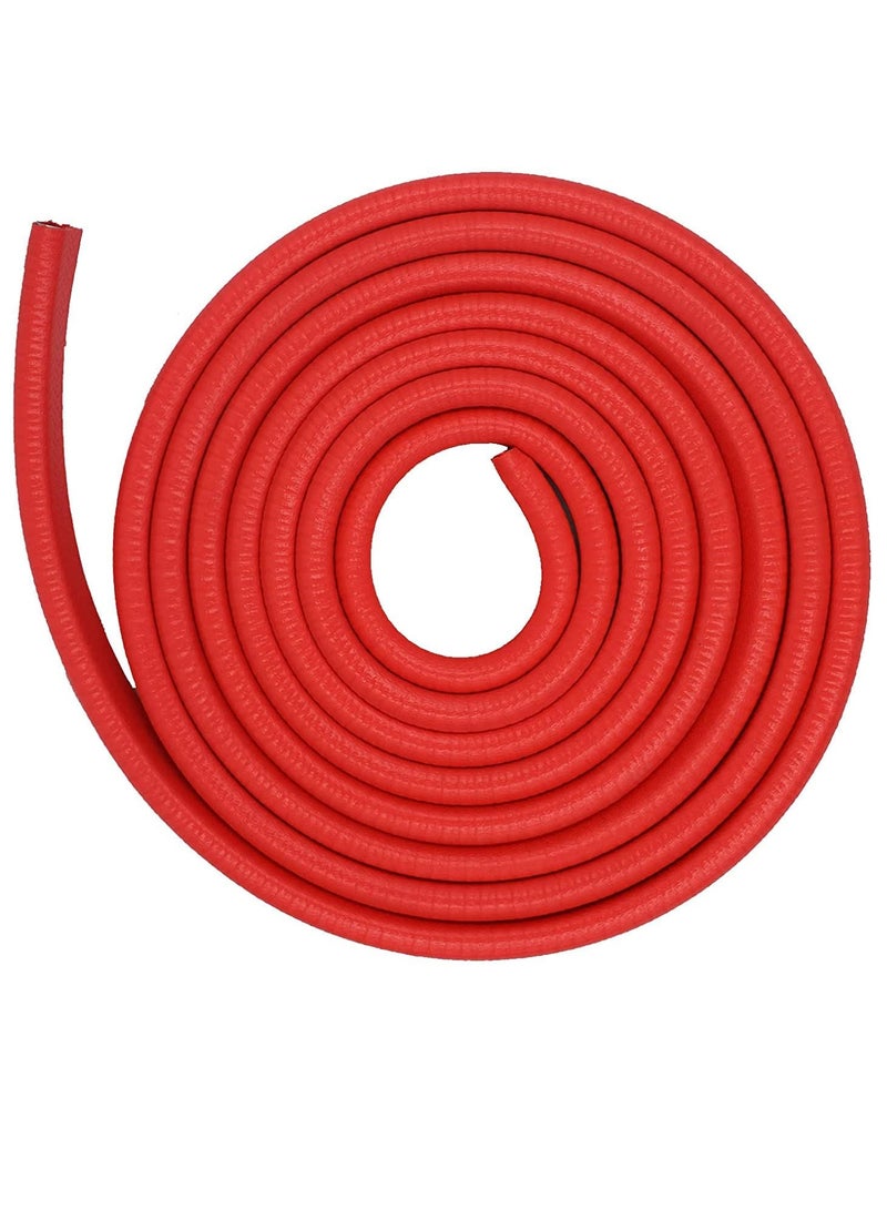 واقيات حافة باب السيارة بطول 5 أمتار على شكل حرف U، واقي مطاطي لباب السيارة، واقي باب السيارة مضاد للتصادم، مشابك مطاطية مناسبة لباب السيارة باللون الأحمر - Image 1