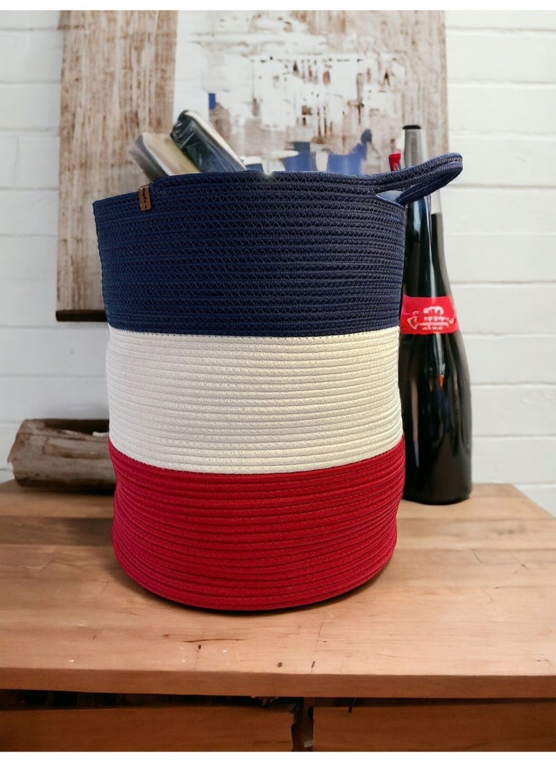 My Doğa Store My Nature Store Jute Wicker Basket Organizer Toy Laundry Basket  - Image 2
